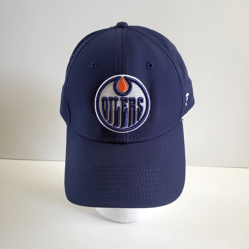 Fanatics Navy Blue Oilers Hat Size L/XL